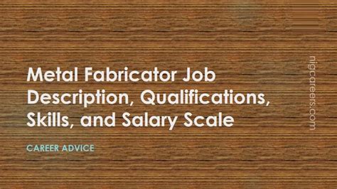 metal fabrication annual salary|aluminum fabrication job description.